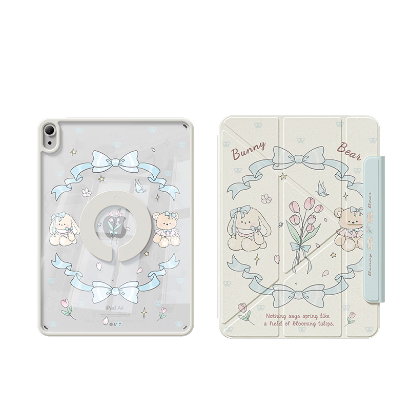 Zoyu iPad Mini 7/6 8.3-дюймовый магнитный разъемный Y-образный поворотный разделенный антигнуть защитный чехол с