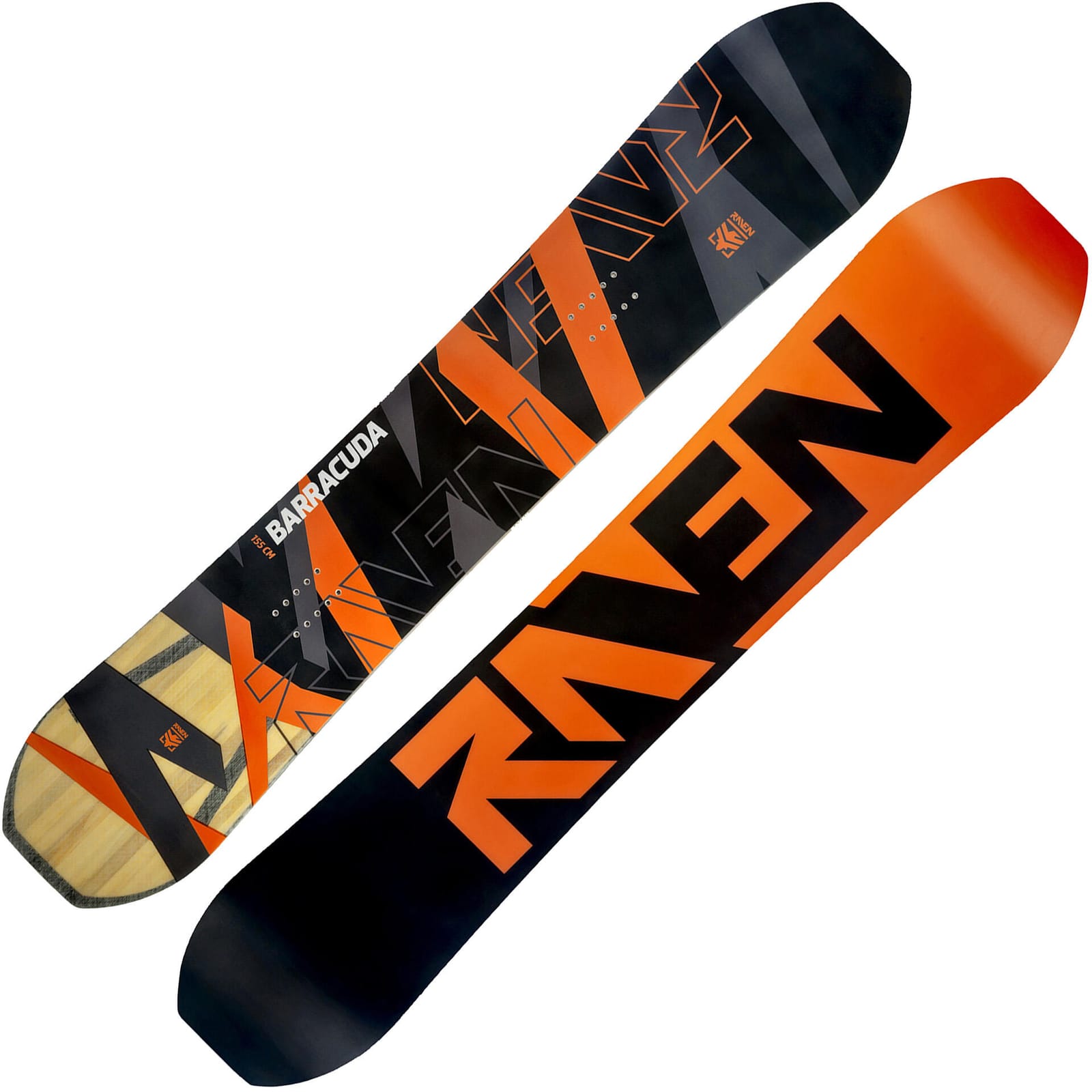 DECATHLON Сноуборд Raven Barracuda Carbon, черный, 150 см
