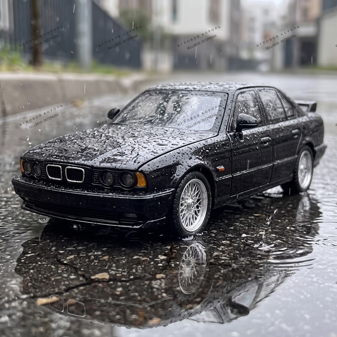 1:24 M5 E34 Спортивный седан, С звуком и светом, Детские металлические игрушки-автомобили, Коллекционные предметы