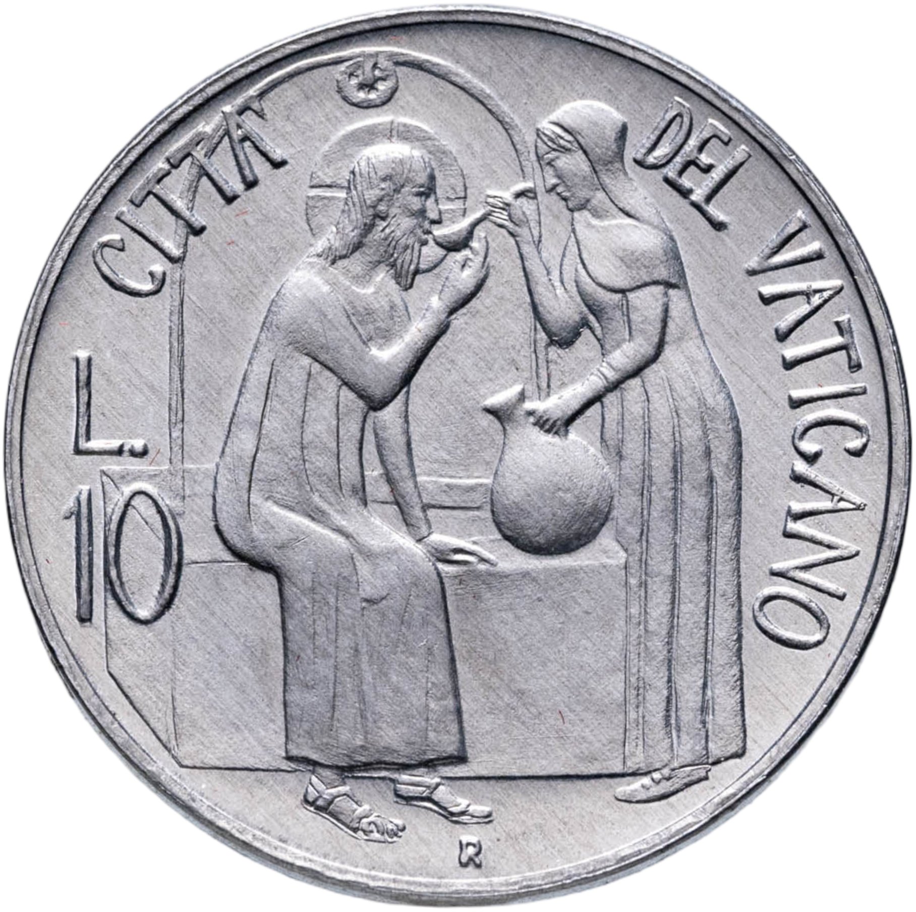 Ватикан 10 лир lire 1981, Алюминий, в сохранности UNC