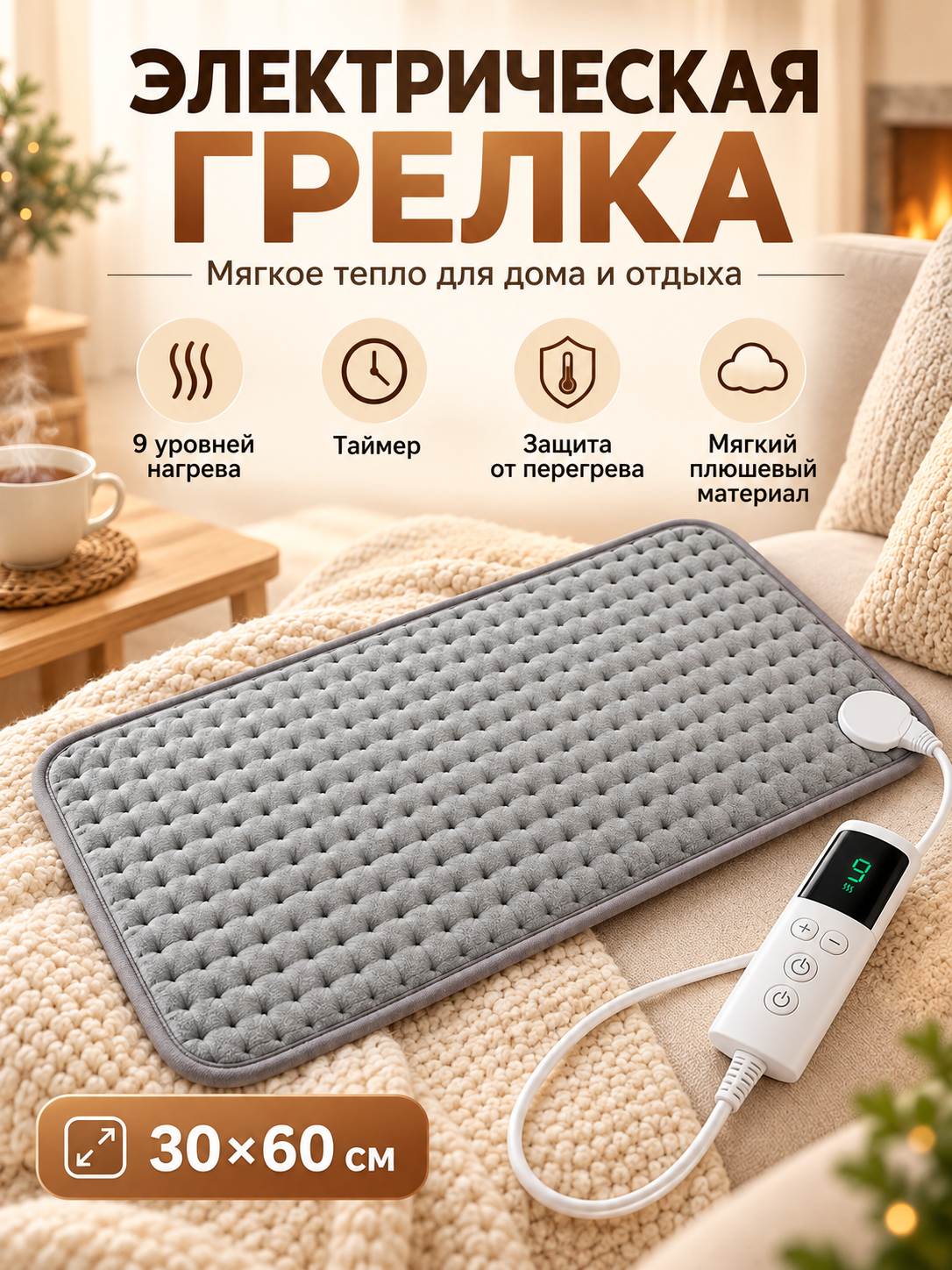 Многофункциональная нагревательная подушка, электронагревательное одеяло