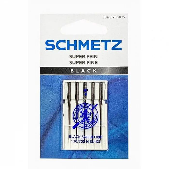Иглы SCHMETZ стандартные с покрытием антиклей 130/705 H-SU XS, №60, 5 шт.