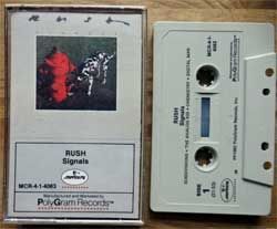 Аудиокассета RUSH 'Signals' (1982 USA press, 0518/MCR-4-1-4063, mint/mint) (MC7276)(M)
