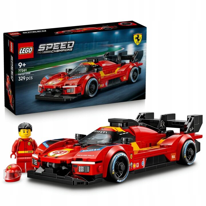 Конструктор LEGO Speed Champions - Чемпионы скорости Ferrari 499P, 329 эл. - Лего 77261