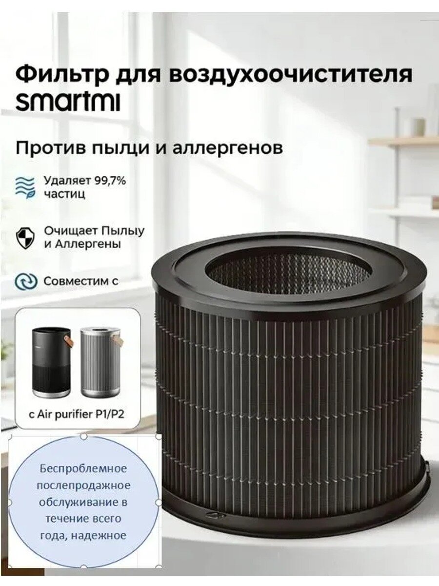 Фильтр для очистителя воздуха Air Purifier P1 Filter (Pet Allergy), угольный фильтр HEPA H13