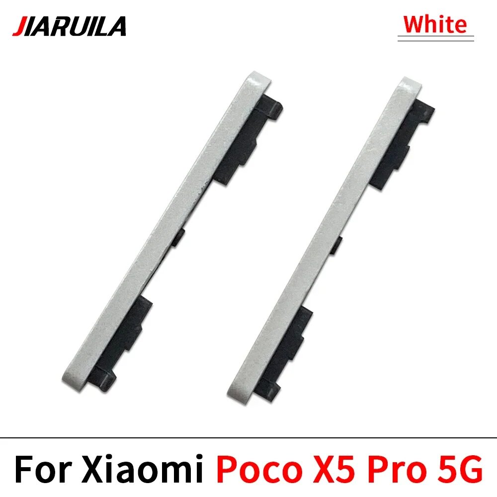 Кнопка регулировки громкости для Xiaomi Poco X4 Pro 5G X5 X6 Pro, кнопка X5 Pro 5G White