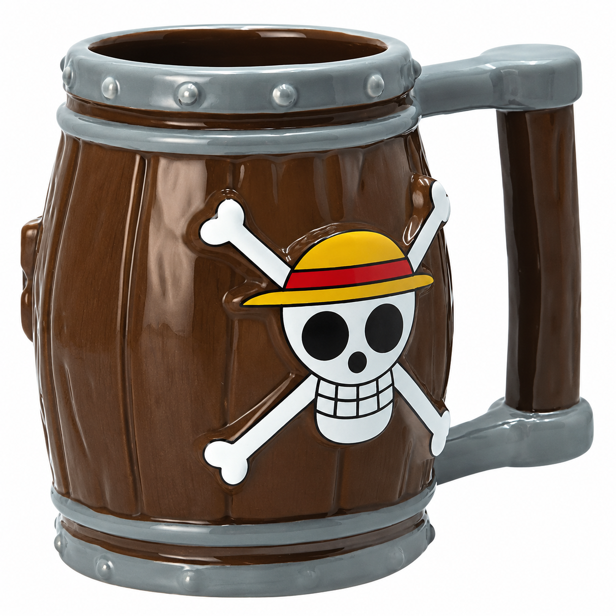 Керамическая кружка в виде бочки One Piece, 400 мл, 20×16×19 см