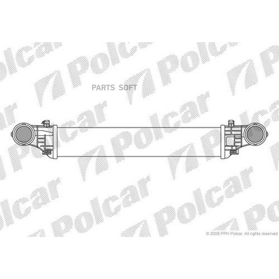 Интеркулер MERCEDES E-CLASS (W211), 02-09 от официального дистрибьютора, POLCAR, артикул 5016J81