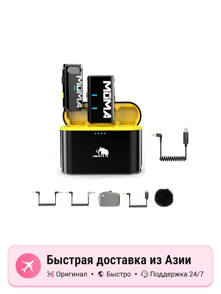 Микрофоны MOMA 5864907, Single version Android Apple camera universal - with charging case