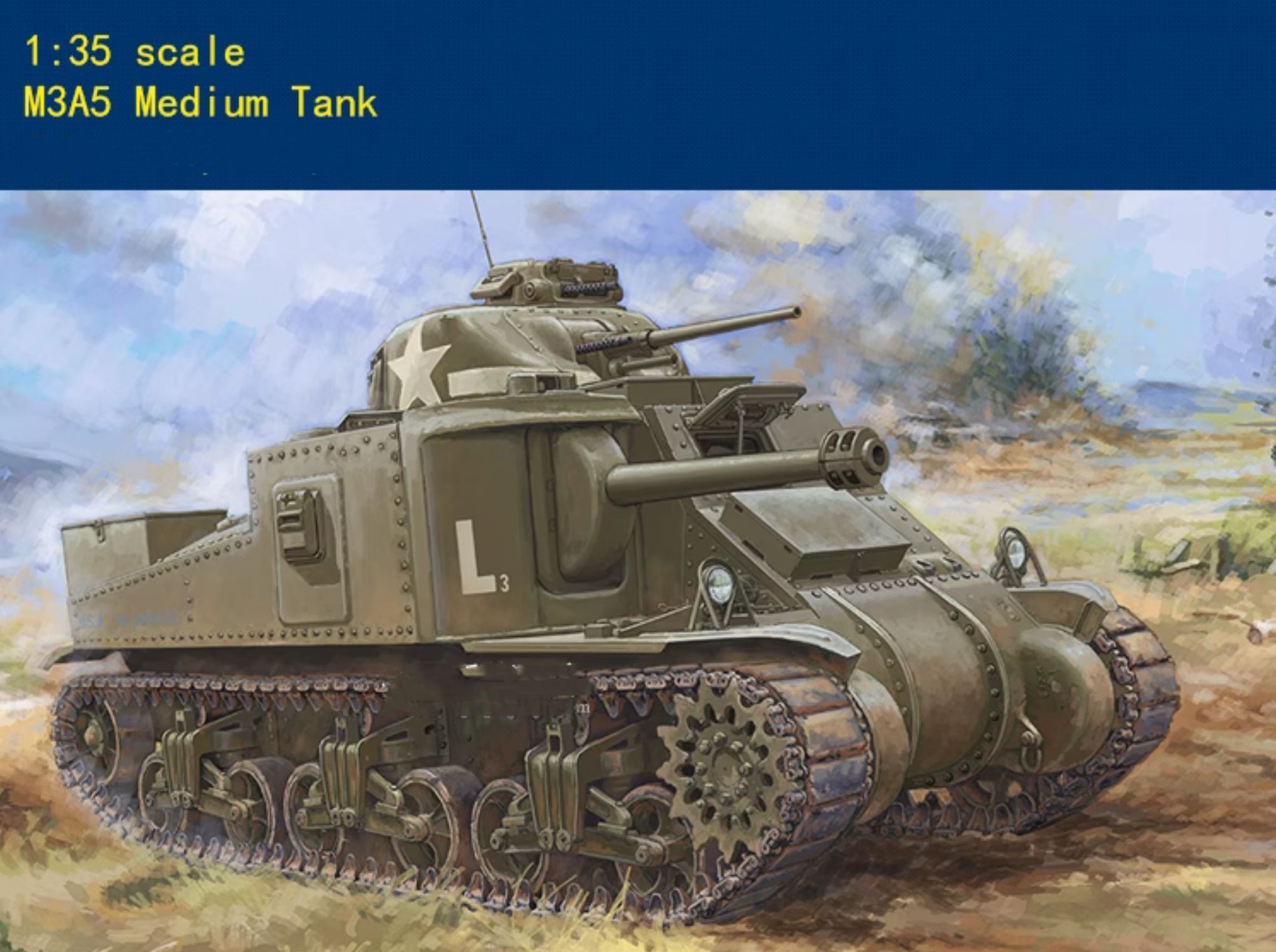 Trumpeter 63519 1/35 M3A3 Средний танк (пластиковая модель) Самолеты