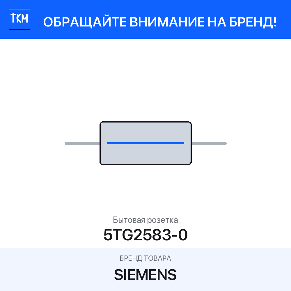 1 шт. Бытовая розетка 5TG2583-0 SIEMENS
