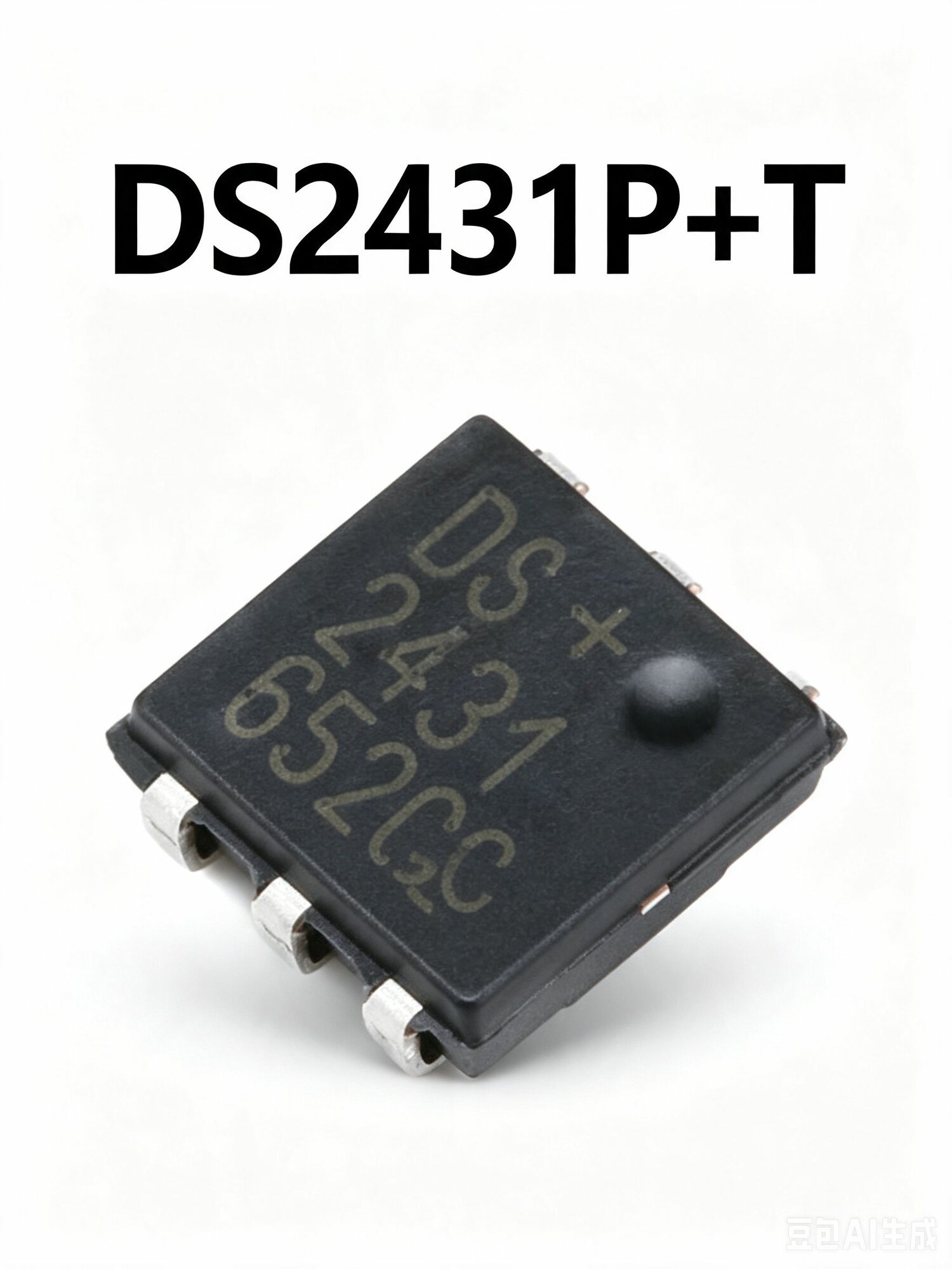 Микросхема памяти DS2431P+T TSOC-6 EEPROM объемом 1 Кбит электронный компонент, 10 шт