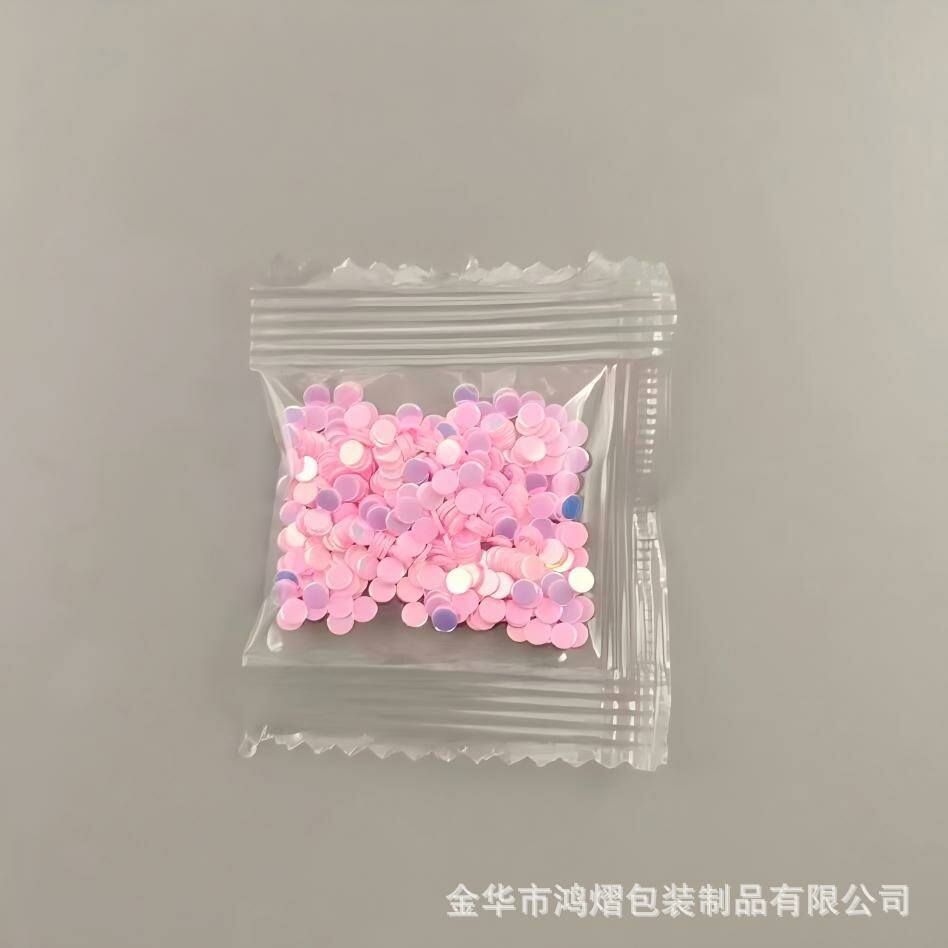 Голографические Блестки Круглые Блеск Для Ногтей DIY Крафт Мармеладная Золотая Пыль 2.5мм Нежно-розовый