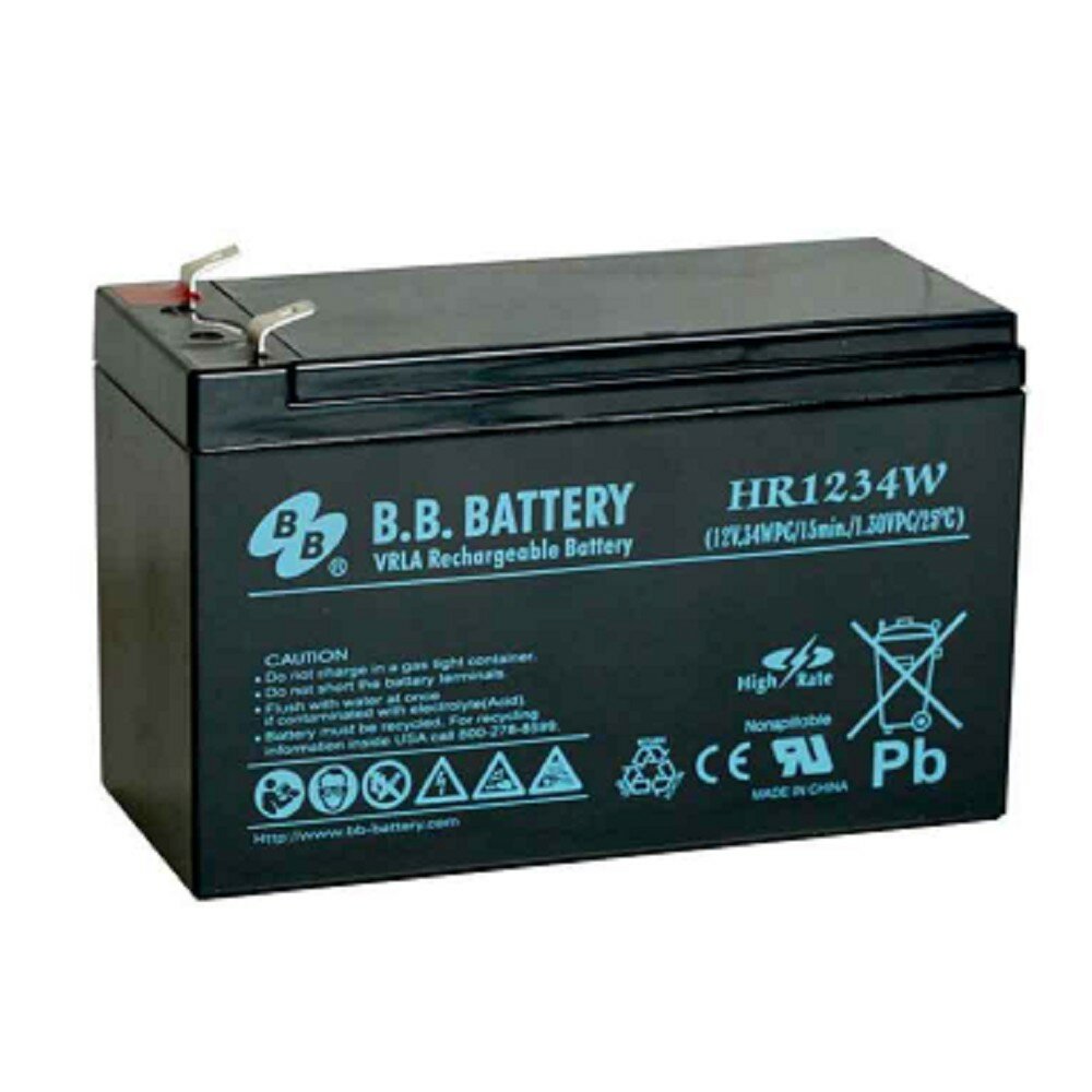 Батарея для ИБП B.B.Battery HR1234W 12B, 8 Ач AGM