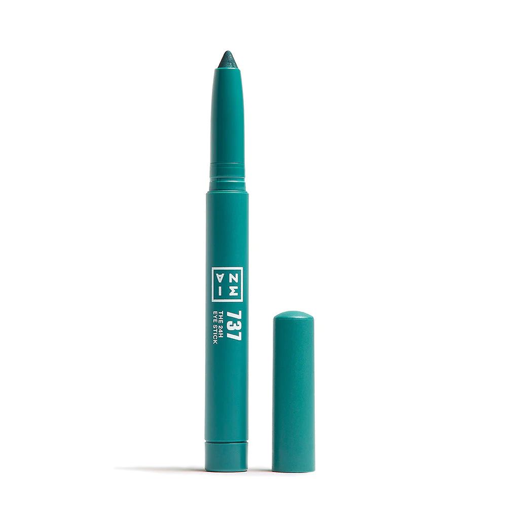 Стик для макияжа глаз 3INA (Мина, Зина) The 24h Eye Stick - тон 737 (Темно-Зеленый Металлик).