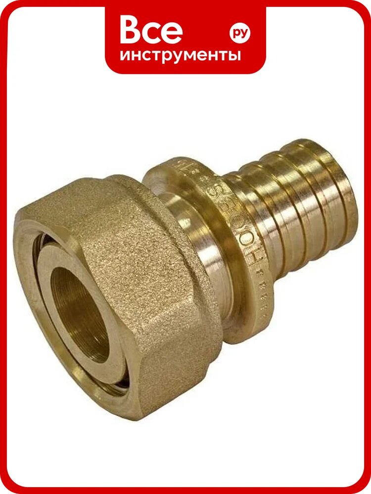 Переход с накидной гайкой на плоское уплотнение Hoobs 25x3.5-G1", 5 шт HB-PEXNG-253511