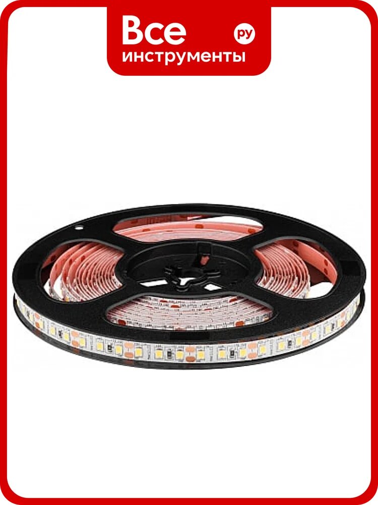 Светодиодная лента MAKSILED 5м, 12В, 9,6 Вт/м, 120SMD(2835)/м, 4000-4500K, 8мм, ML-R120-2835-NW-PRO