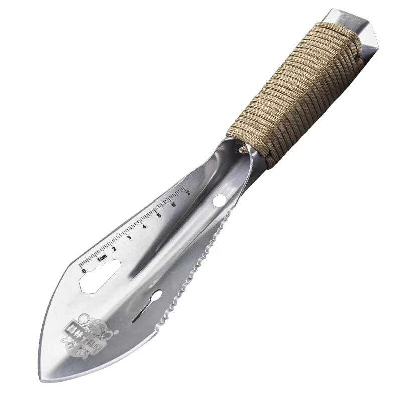 Портативная алюминиевая туристическая лопата Бежевый, Silver