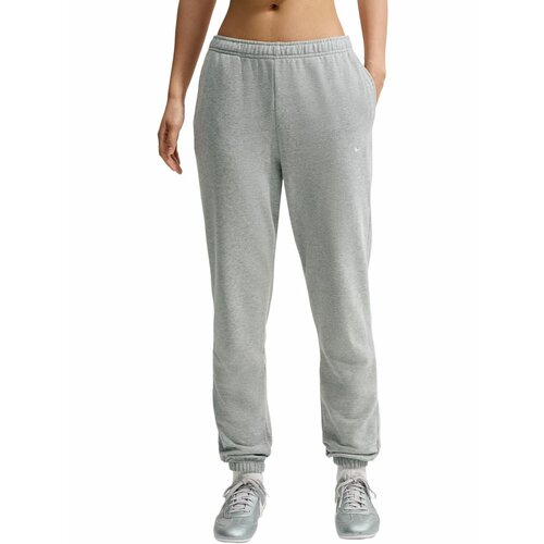 фото Брюки спортивные nike studio fleece lightweight 'french terry' mid-rise cuffed pants, размер l, серый