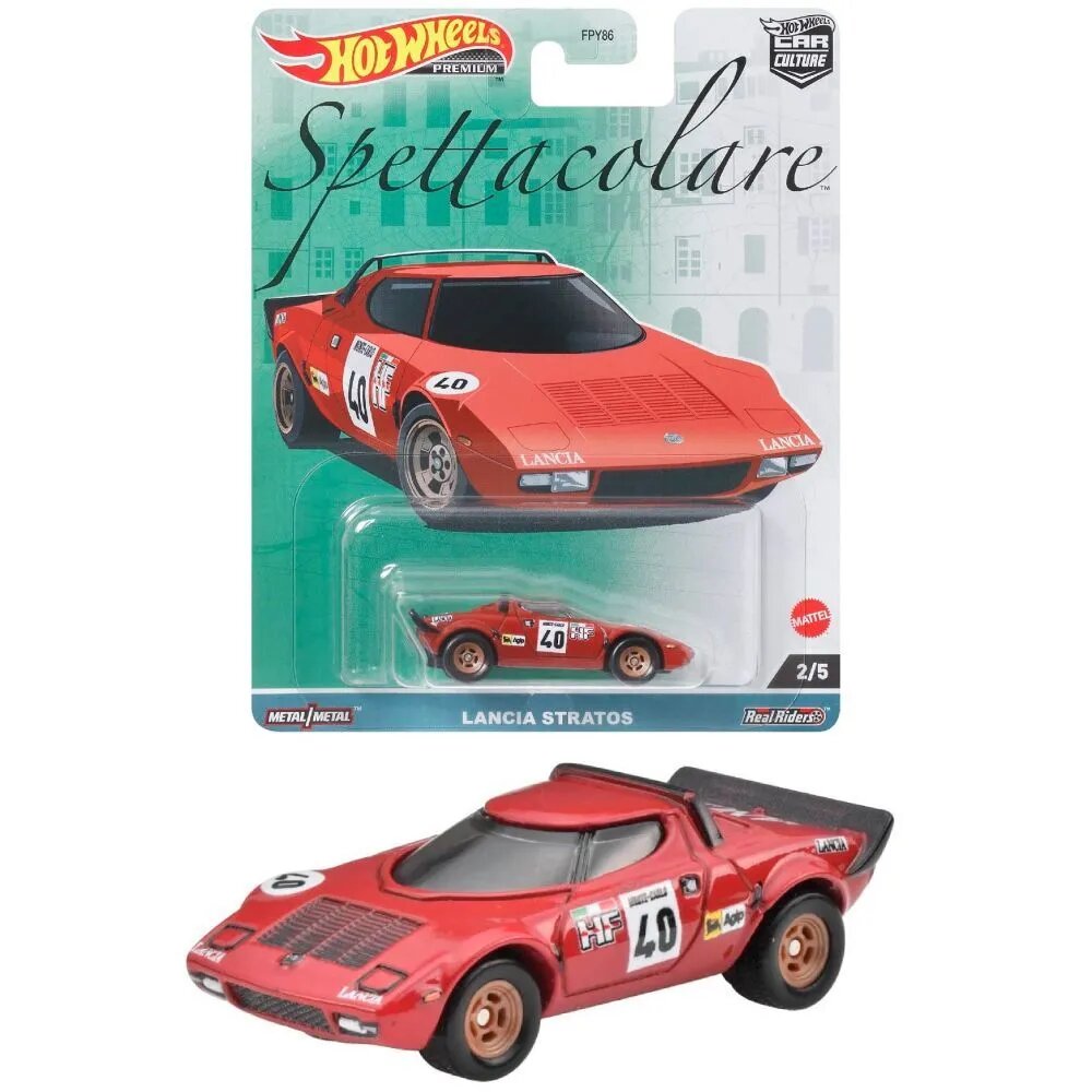 Машинка коллекционная Mattel Hot Wheels Premium Car Culture: FPY86 Lancia Stratos