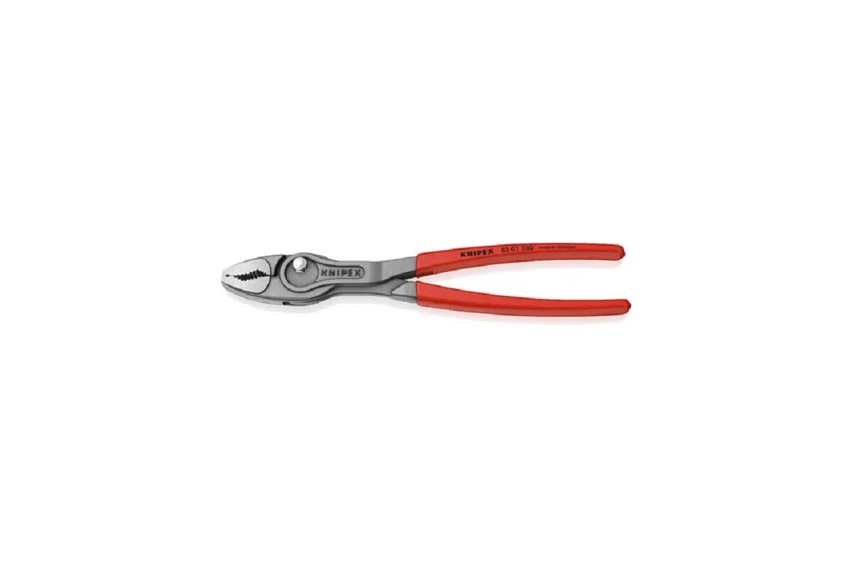 Клещи KNIPEX с фронтальным и боковым захватами, зев 5-27 мм, длина 250 мм, обливные ручки TwinGrip