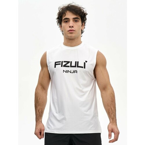фото Майка спортивная fizuli, 1 шт., размер l, белый/черный