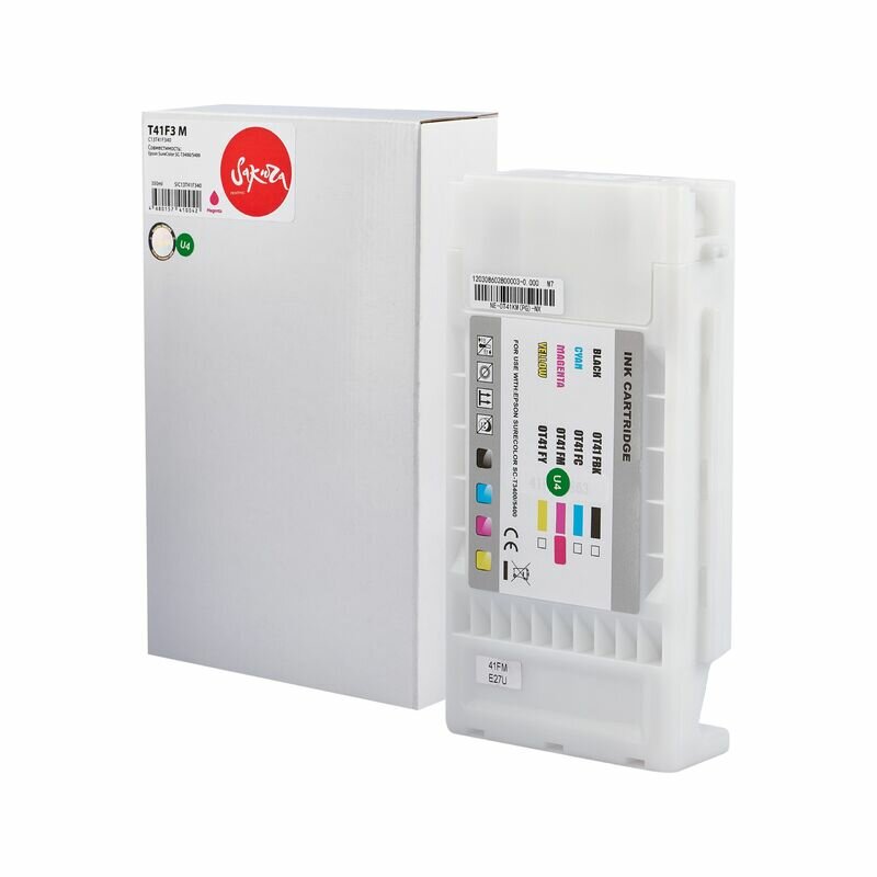 Картридж C13T41F340 (T41F3 M) для Epson SureColor SC-T3400 Sakura пурпурный