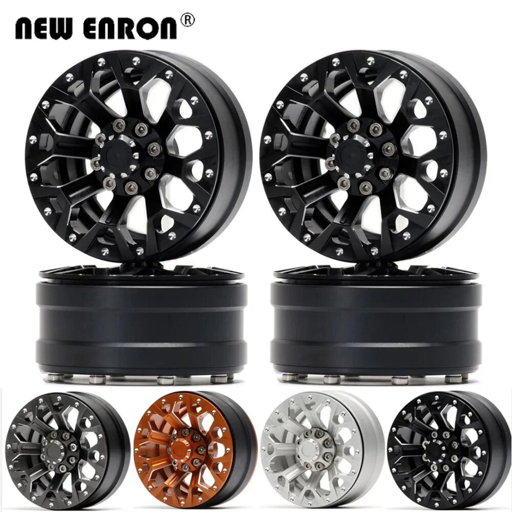 4 шт. Черные колесные диски 1.9" NEW ENRON для RC