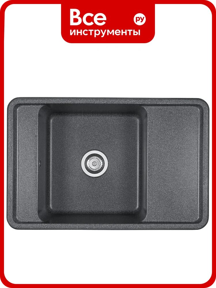Мойка для кухни AQUATON Беллис 78 графит 1A725032BS210