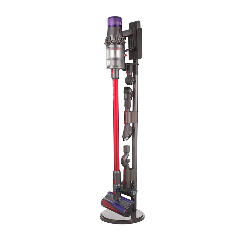 Настенная подставка для пылесоса Dyson V11 с встроенным зарядным устройством - Металлическая крепежная рамка, Серый