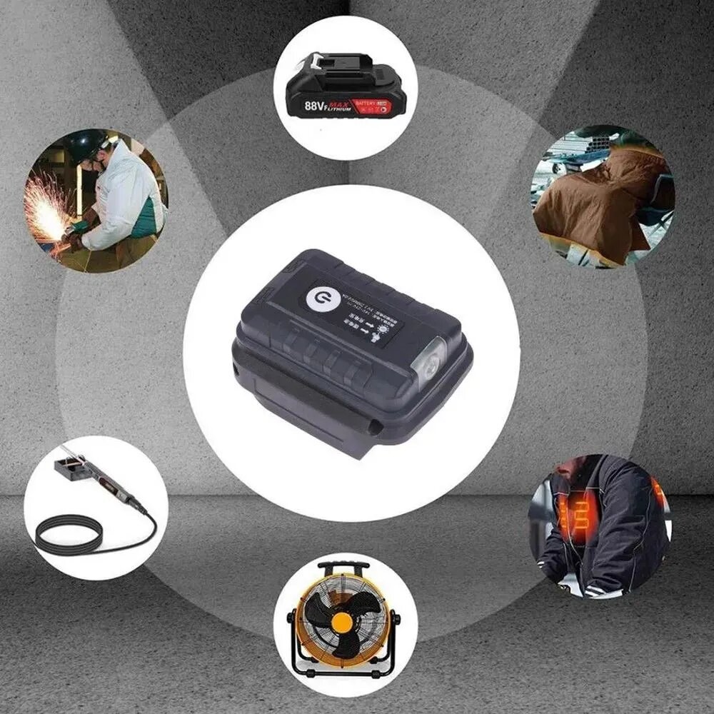 Преобразователь для литиевых батарей Makita с двумя USB-интерфейсами