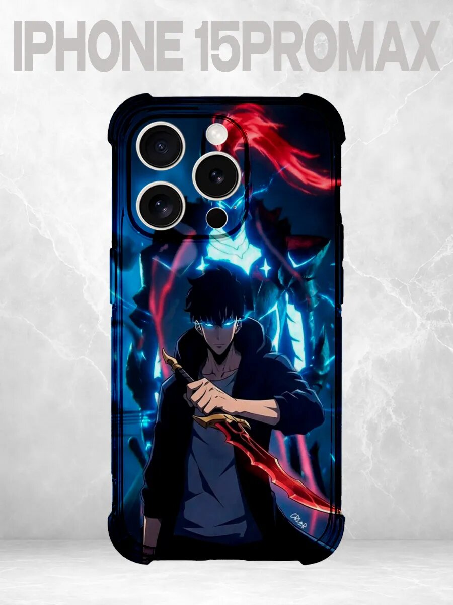 Чехол на iPhone 15 Pro Max Solo Leveling Джин Ву