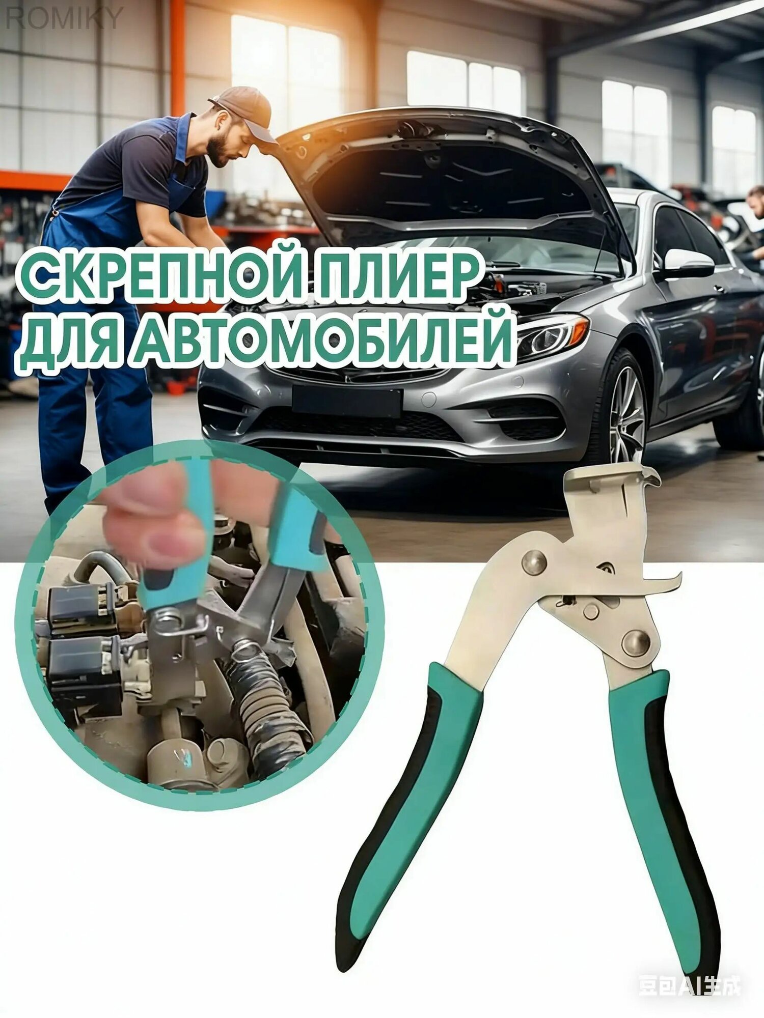 Клещи для автомобильных зажимов и инструменты для разборки