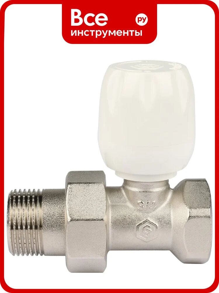 Терморегулирующий клапан STOUT прямой ручной 3/4" SVRs 1172 000020 RG008S6N7BBHS6