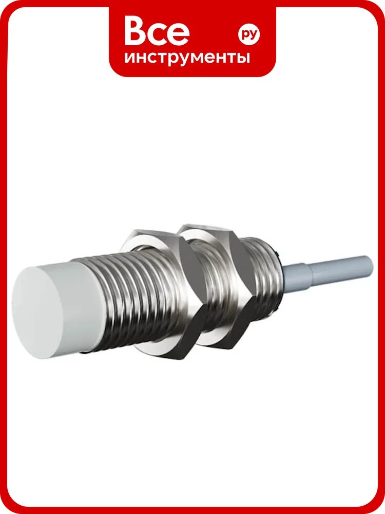 Индуктивный датчик Prompower KT118-D16NB-D355-LY, латунь, незаподлицо, М18, 16 мм, NPN-НЗ, кабель 2 метра KT118D16NBD355LY