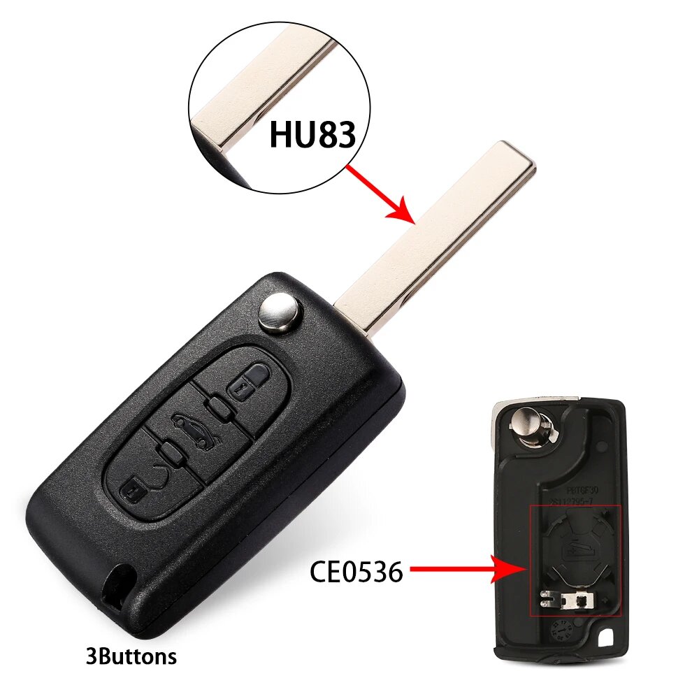 Откидной автомобильный ключ CE0523 Ce0536 для Peugeot 307 308 407 206 607 807 для Citroen C2 C3 C4 C5 C6 C8 berlingo, чехол д.