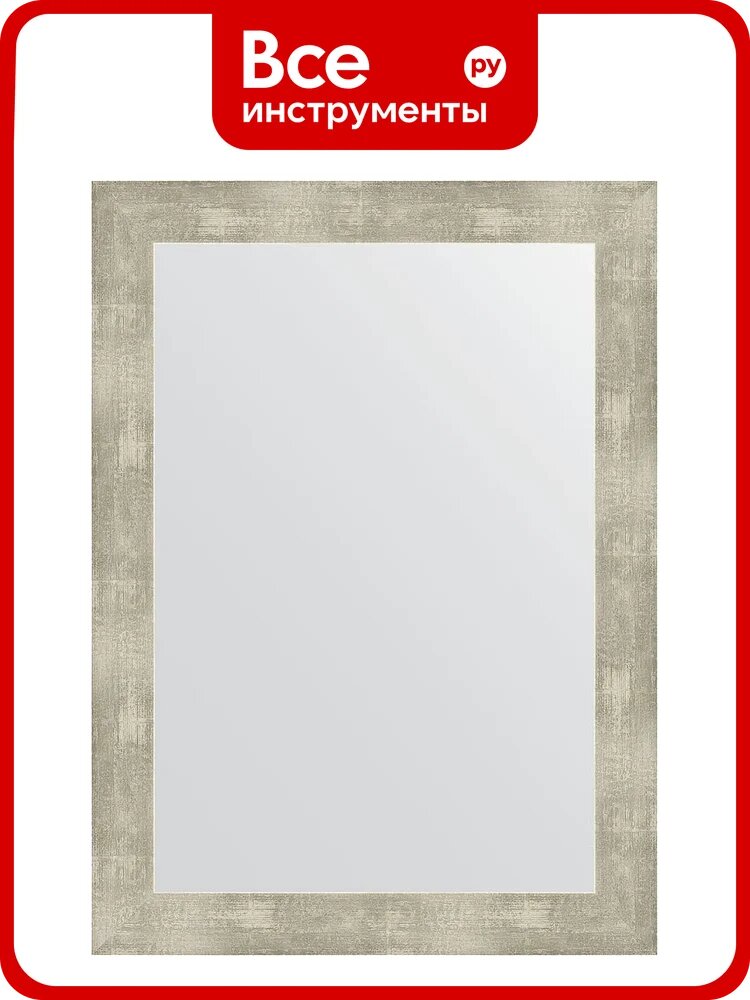 Зеркало EVOFORM в багетной раме - алюминий 61 mm (54x74 cm) 3044