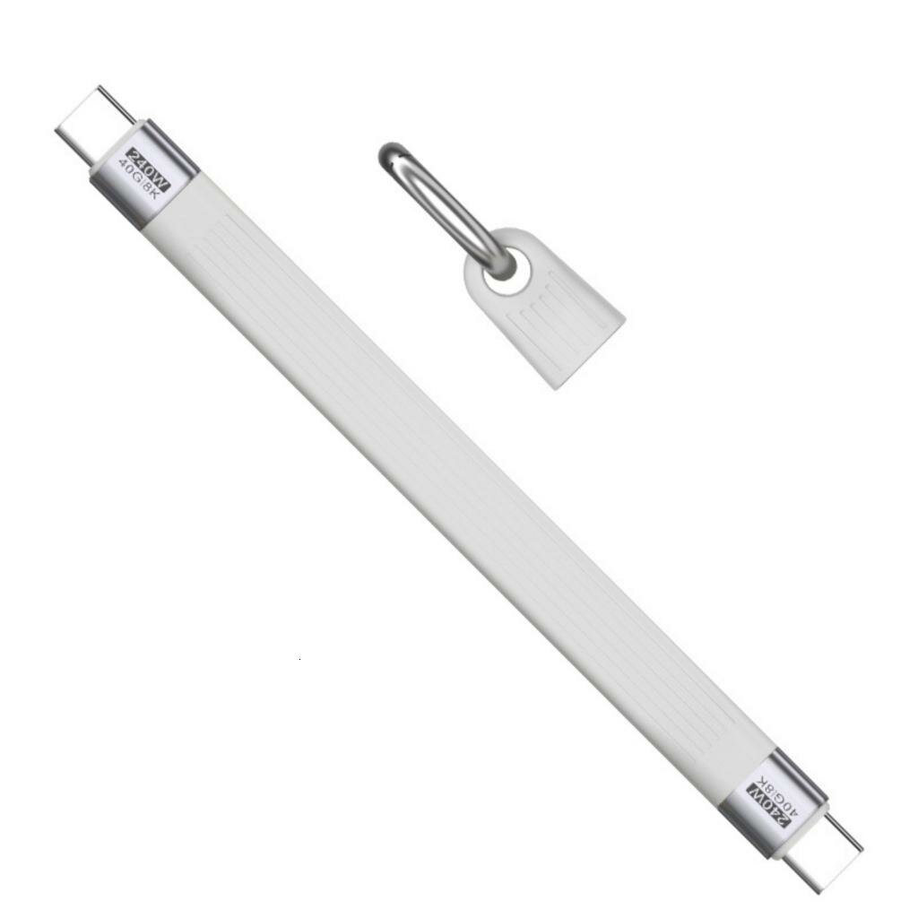 Кабель USB4.0 40Gbps 240W USB C – USB C, Белый