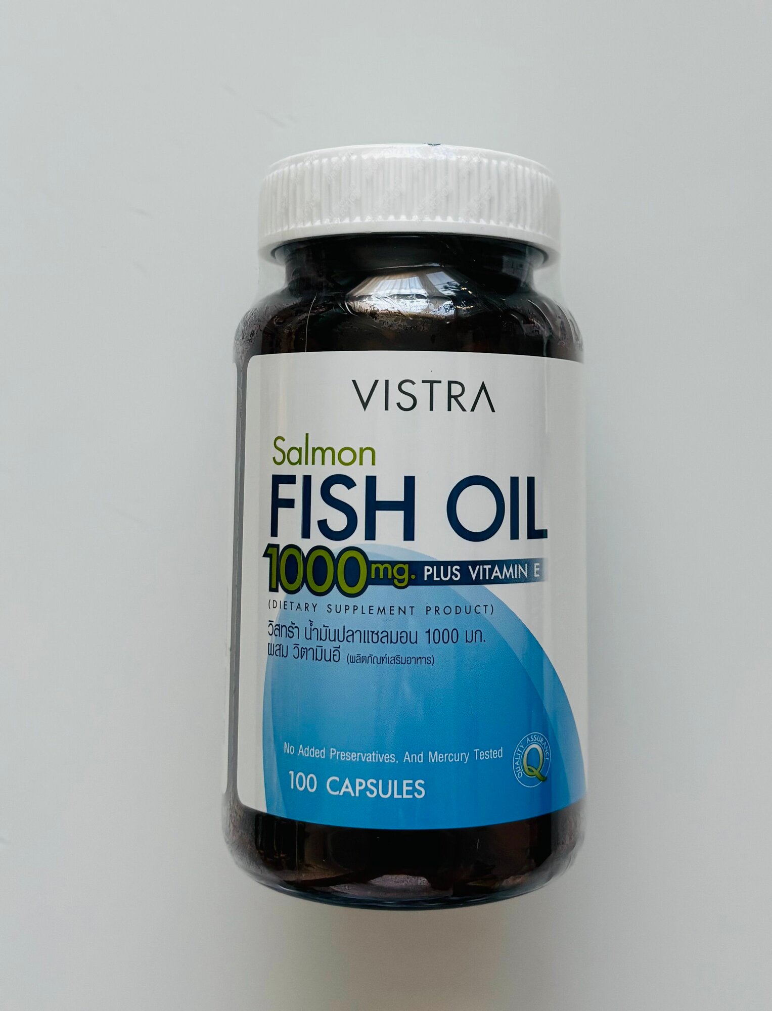 VISTRA Омега 3 - 1000 мг (ЕРА 180/DHA 120) капсулы с витамином Е/ Omega 3 Fish Oil, 100 шт.