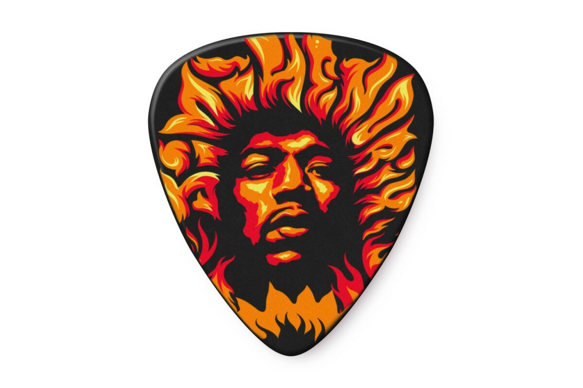 DUNLOP JHP14HV Jimi Hendrix Voodoo Fire Набор медиаторов (6шт)