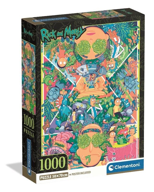 Пазл Clementoni High Quality Rick and Morty, 1000 элементов, 70x50 см