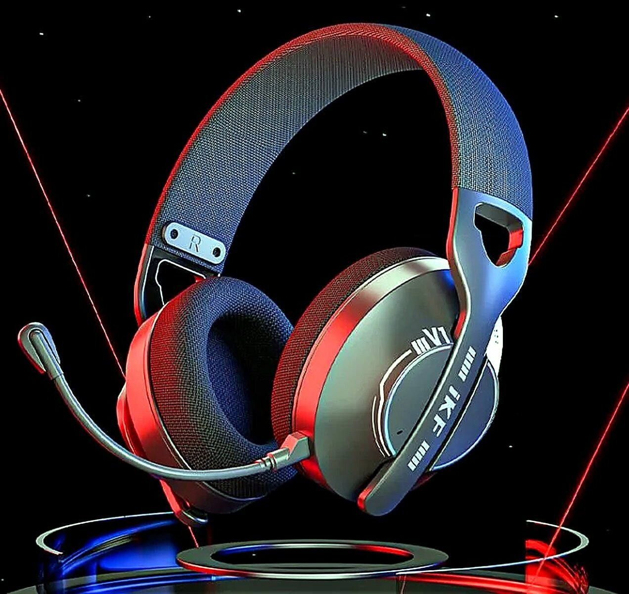 Наушники с микрофоном, Bluetooth, Радиоканал, USB Type-C, USB, черный матовый