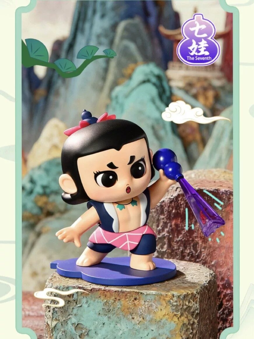 Фигурка персонажа Ци Я из серии «Хулувая» от TOPTOY, подтверждённый распакованный слепок, аниме-коллекционная для декора