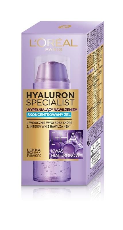 Сыворотка для ухода за кожей L'Oreal Paris Hyaluron Specialist, концентрированный гель, наполняющий увлажнением, 50 мл