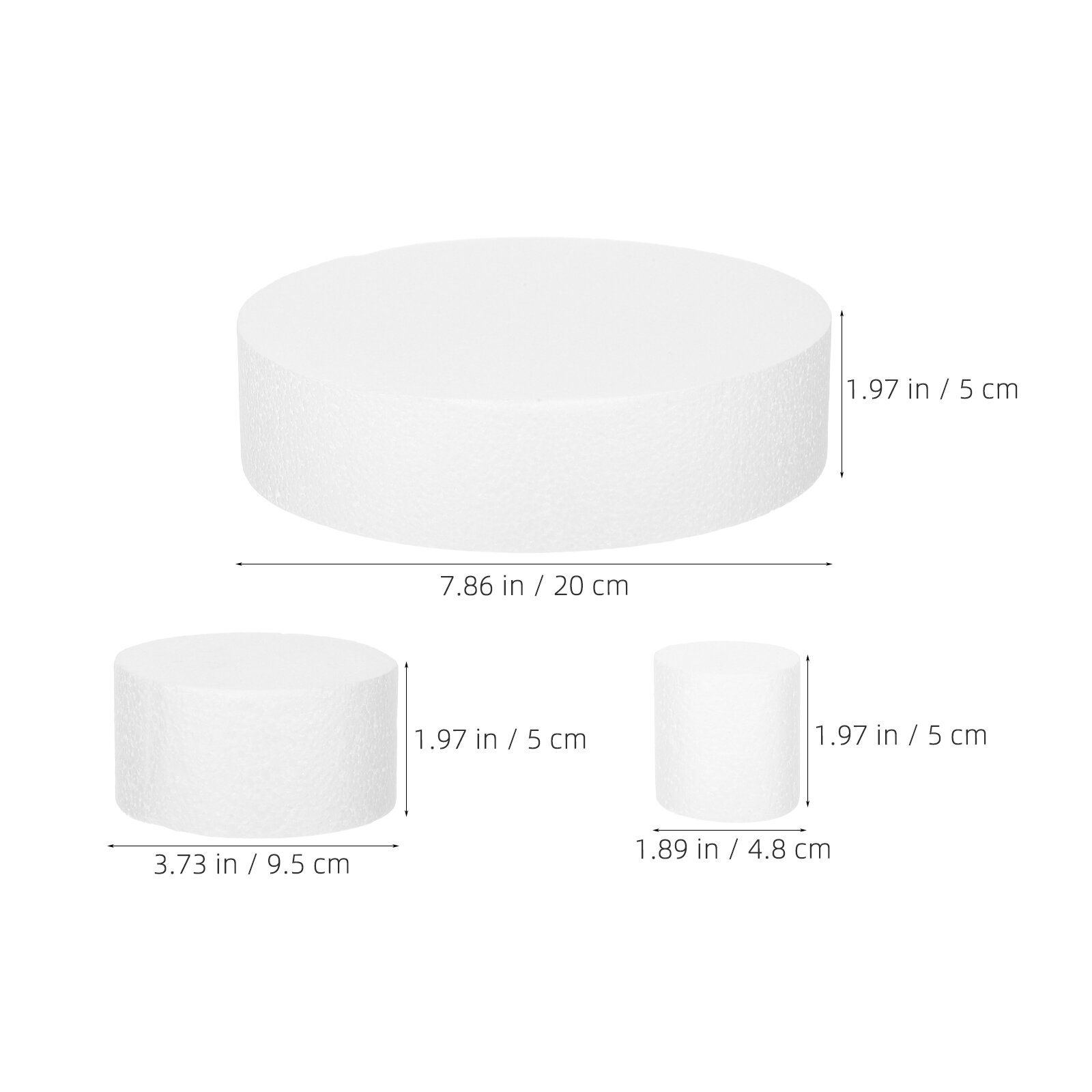3 Шт Форма Для Торта Из Пеноматериала Для Обучения Работе С Fondant 20.00X20.00X5.00Cm