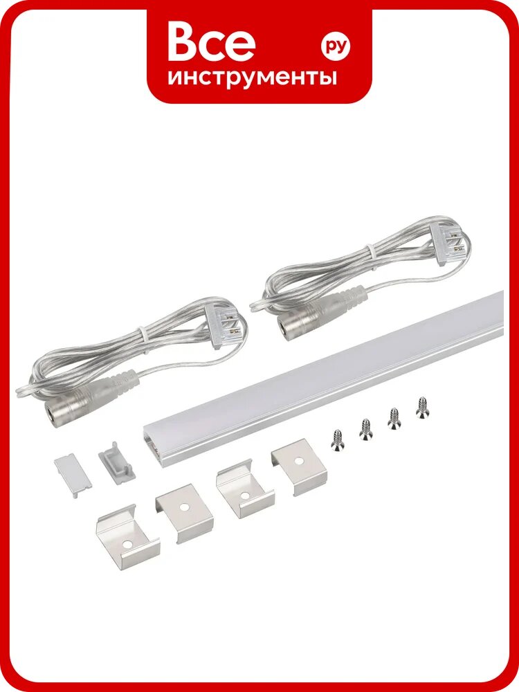 Набор для светодиодной подсветки Arlight ARL-KIT-SLIM-FC 24V, Warm3000, алюминий, 1 комплект 053439