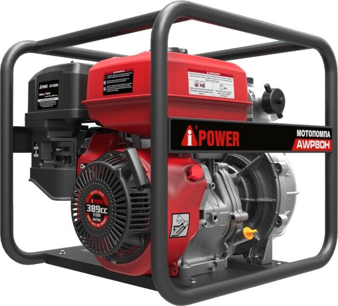 Мотопомпа A-iPower AWP80Н 833л/мин для гряз. воды (30431)