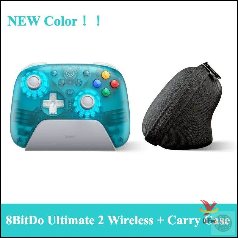 8bitdo Ultimate 2 + bag wireless Аквамариновый Прозрачный Беспроводной игровой контроллер для компьютерной игры-x