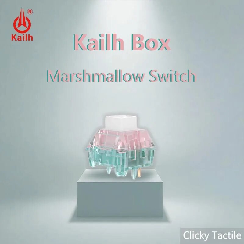 Kailh BOX Marshmallow RGB линейные механические переключатели для клавиатур 110 PCS, Clicky Tactile
