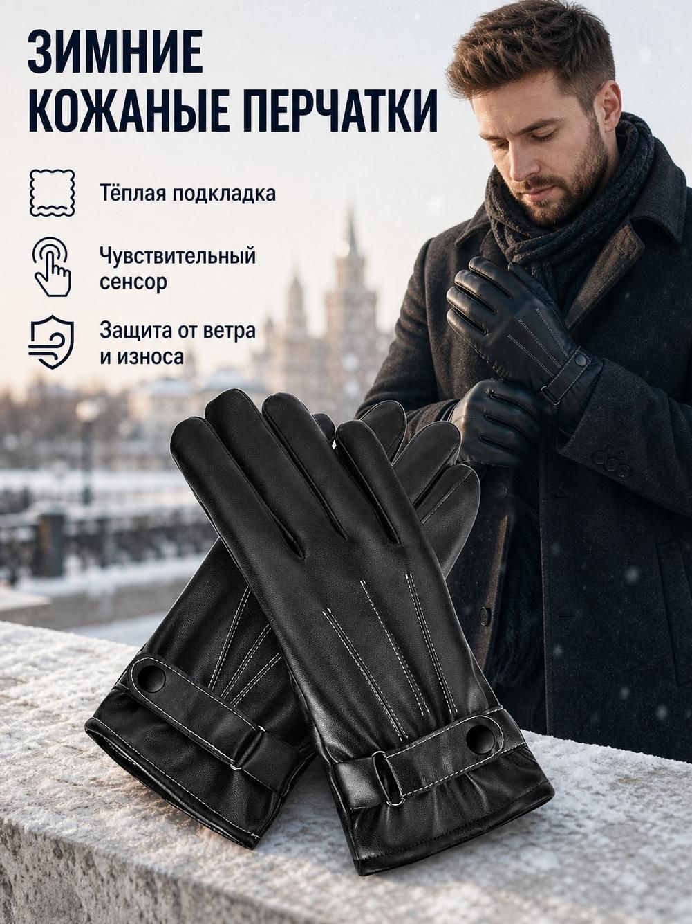 Перчатки Базовая коллекция для мужчин
